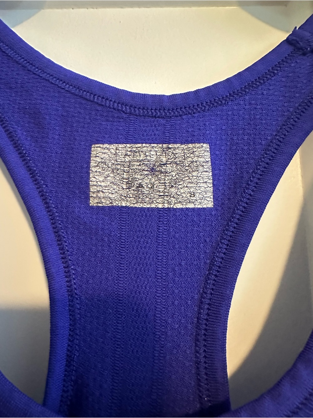 Athleta Royal Blue Racerback Ruched Tank Top - Picture 5 of 5